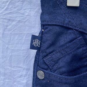 Rock & Republic Vintage Navy Blue Corduroy Straight Leg Berlin Size 8